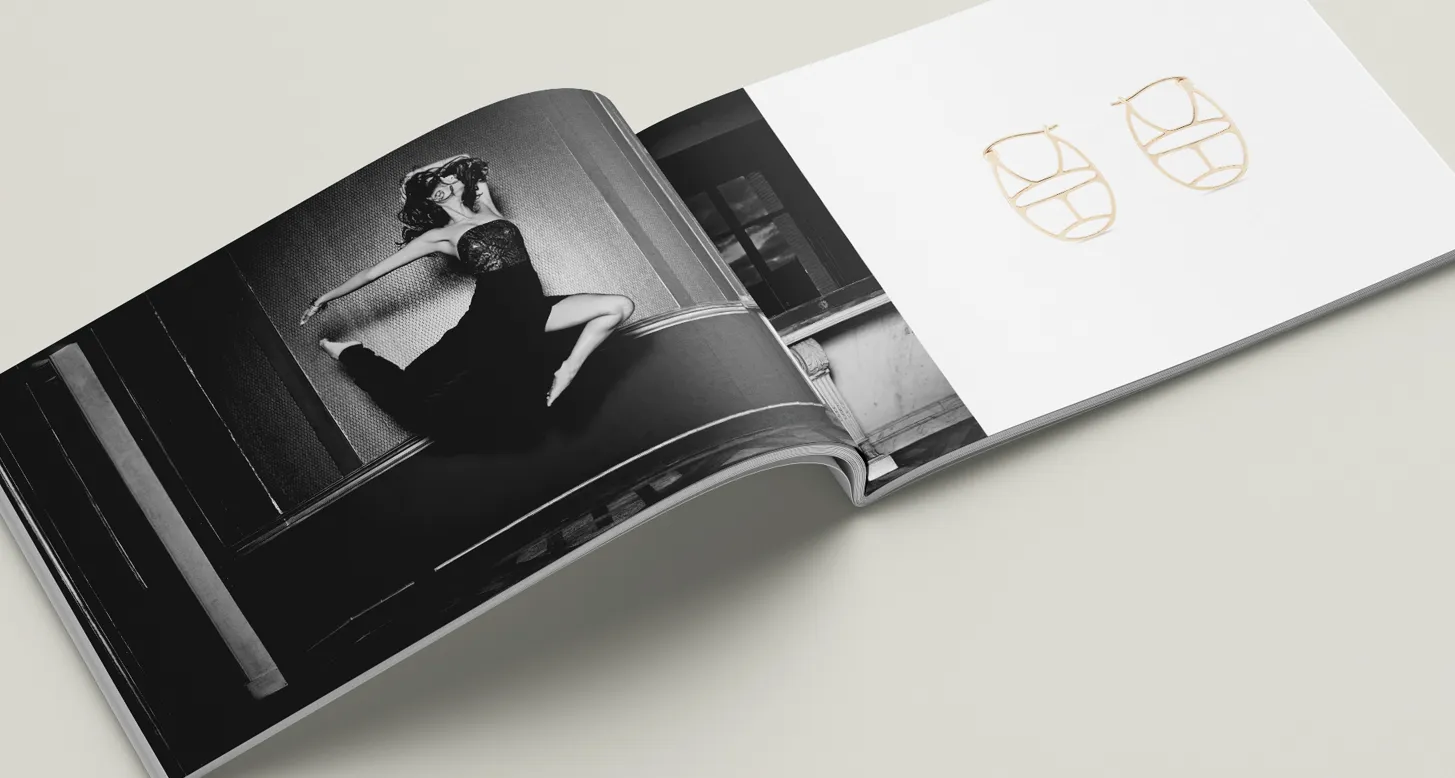 Catalogue Lookbook réalisé pour la collection F15 de Ginette NY