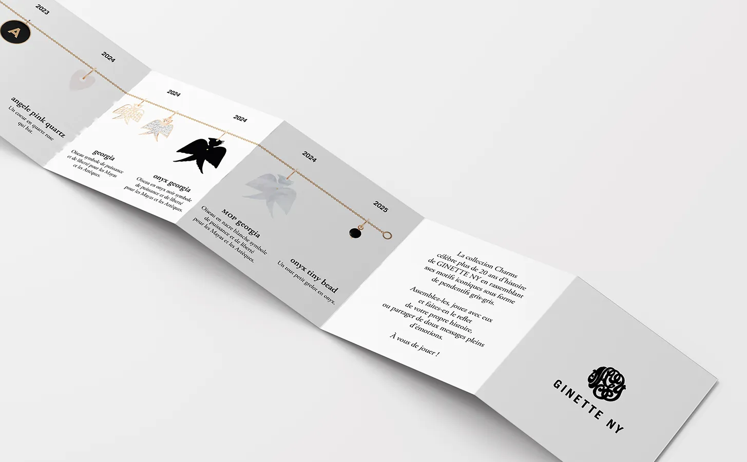 Catalogue Lookbook réalisé pour la collection S24 de Ginette NY